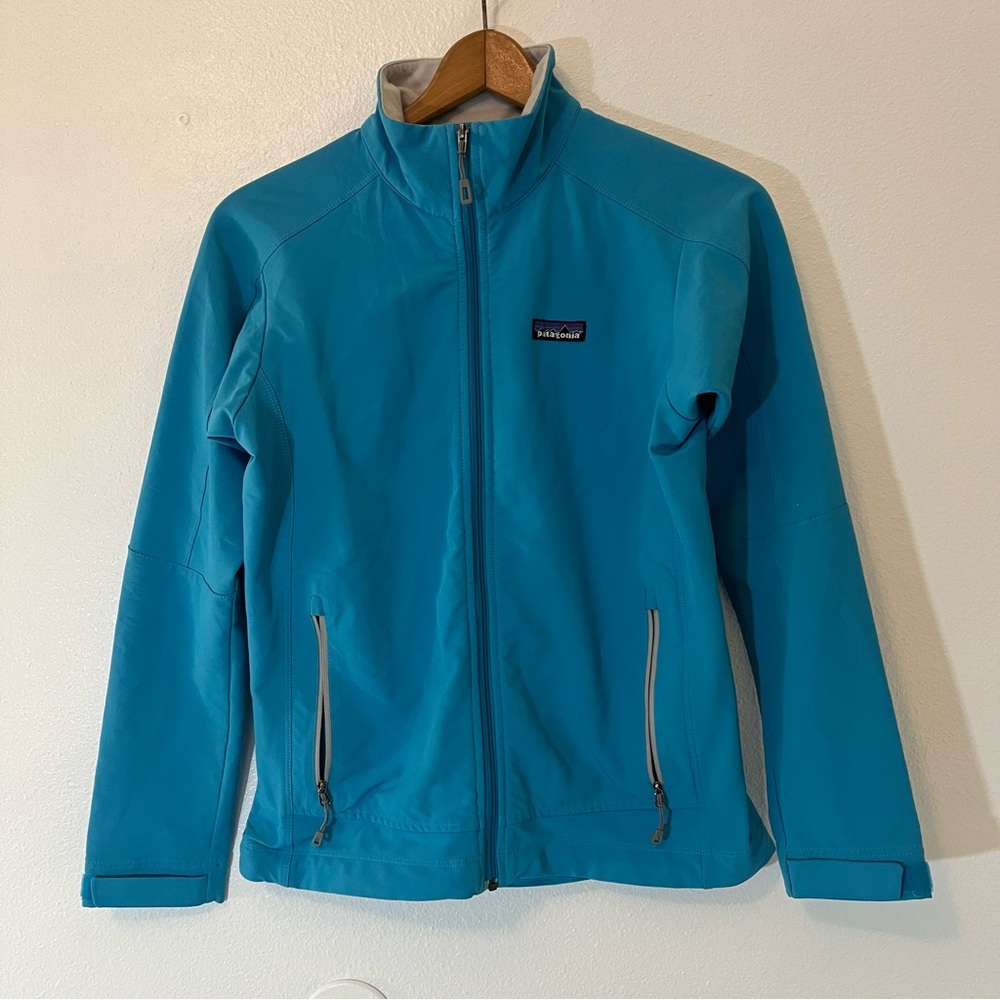 Patagonia Blue Soft Shell Zip Jacket Blue Size XSmall